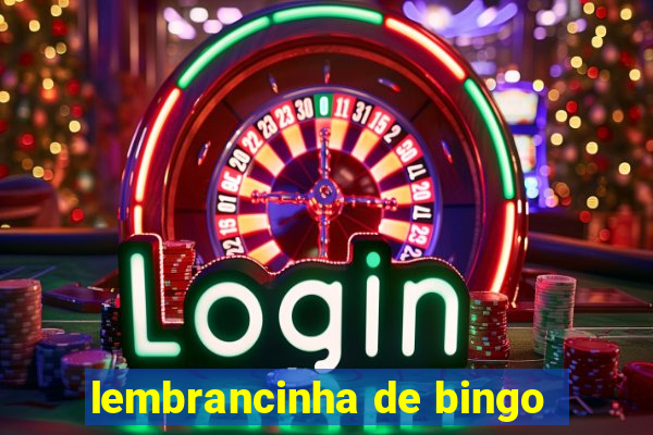 lembrancinha de bingo